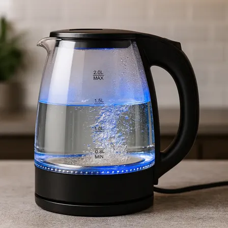 Chaleira Jarra Elétrica De 2 Litros Potência 1000w De Cor Preto 127v