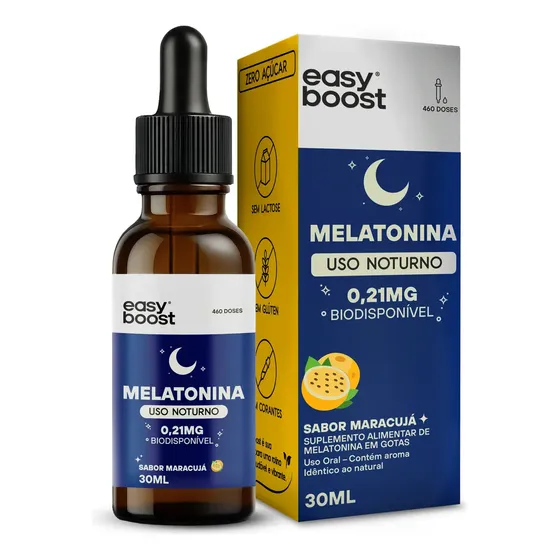 Melatonina Em Gotas Sublingual Easy Boost Maracujá 30ml