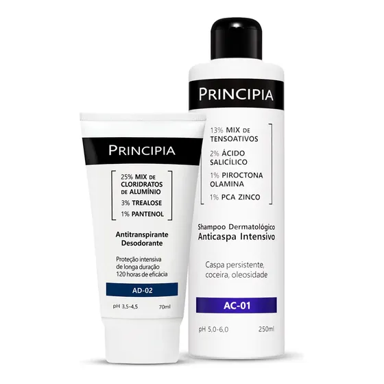 Principia Kit Shampoo Anticaspa + Antitranspirante AD-02