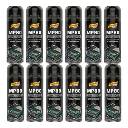 Kit 12 Un Limpa Contato Elétrico Eletronico Pc Mundial Prime