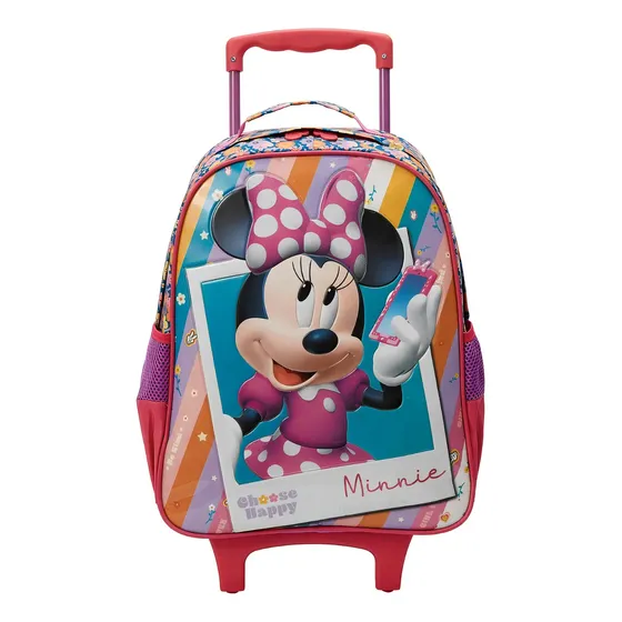 Mochila Escolar Xeryus Minnie R1 Com Rodas 18 L
