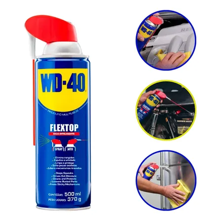 Desengripante Lubrificante Wd-40 Flextop Bico Flex 500ml Spray