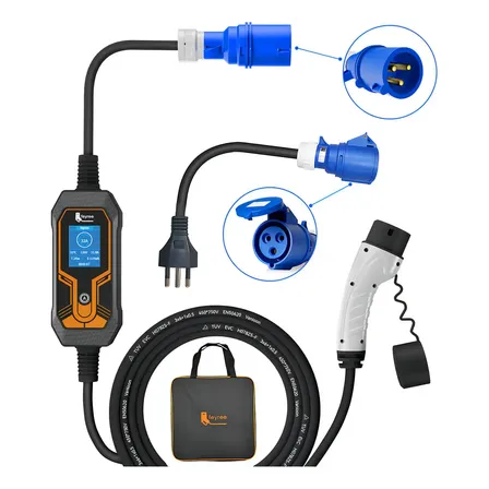 Carregador EV Portátil Feyree de 7 kW para Veículos Elétricos Tipo 2