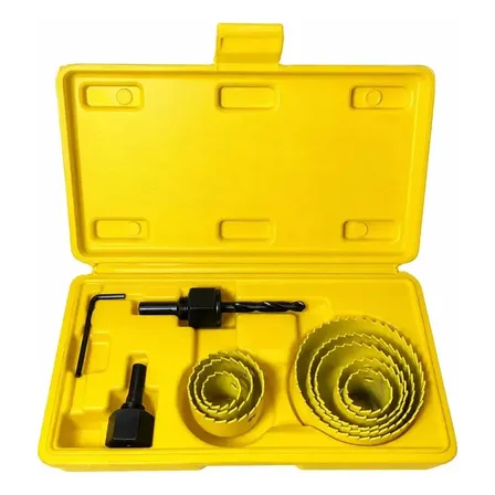 Kit Serra Copo Madeira MDF PVC 8 Medidas Com Maleta