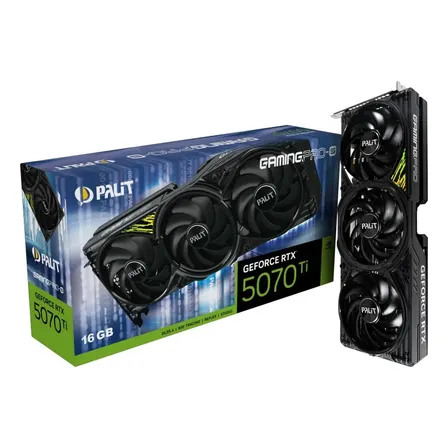 Placa De Vídeo Palit Geforce Rtx 5070 Ti Gamingpro-s 16gb Vx