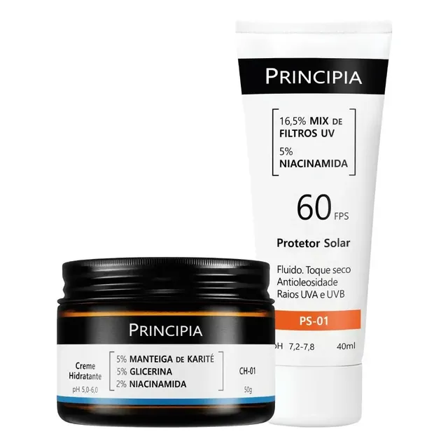 Principia Kit Dupla Diária Com Fps 60 Todo Tipo De Pele Dia/noite