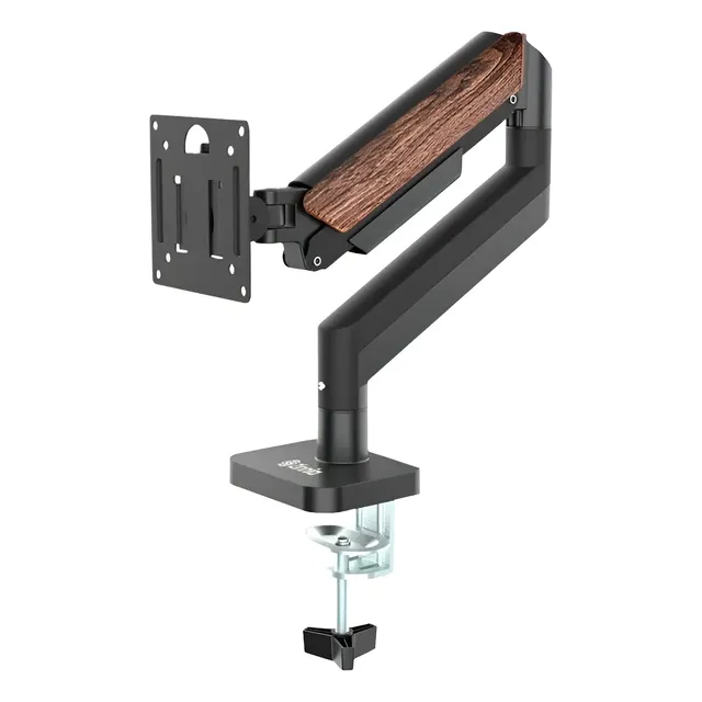 Suporte Articulado Para Monitor Zinnia Rust 100 Preto 17 a 32 Pol com Pistão a Gás, VESA 75x75/100x100, Ajuste de Altura e Capacidade até 9 kg