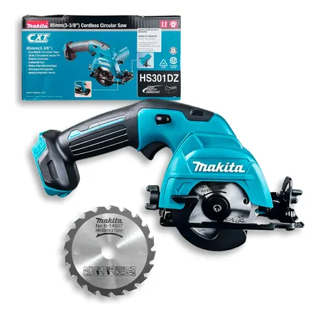 Serra Circular 85mm Sem Fio Hs301dz Makita Profissional Cor Azul-petróleo Frequência 60hz 12v