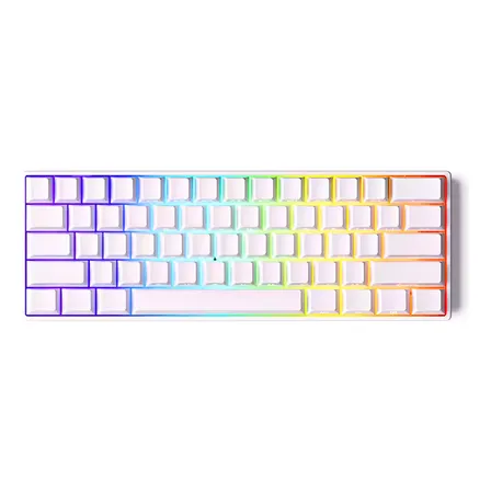 Teclado Magnético Akko Monsgeek 8000hz Fun60 Pro Branco Layout US rgb