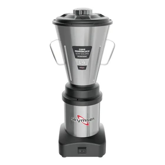 Liquidificador Industrial Skymsen L4 Inox Baixa Rotação 127/220v