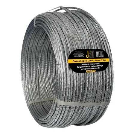 Cordoalha Para Curral 7 Fios 6,4mm 200 Metros Jst