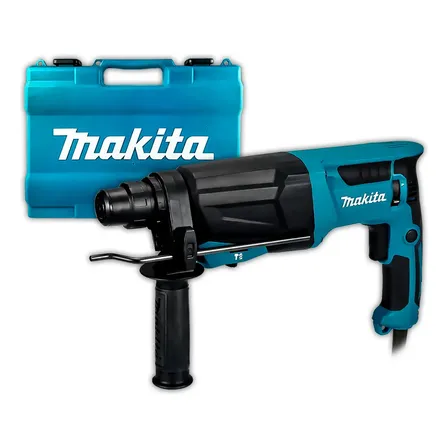 Martelete Combinado 800w Sds Plus Hr2670 Profissional Makita Cor Azul-turquesa
