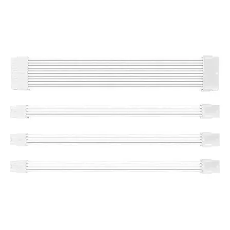 Kit Cabo Sleeved Pichau Cs110, 24p+8p+pcie 2x8p, Branco