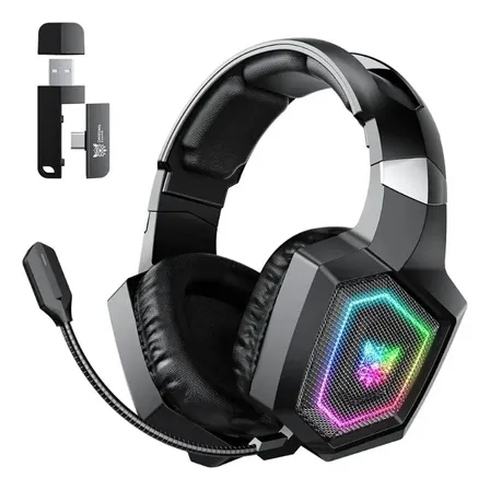 Headset Gamer Onikuma GT806 Sem Fio Bluetooth 5.4 e 2.4GHz para PS5, PS4 e PC