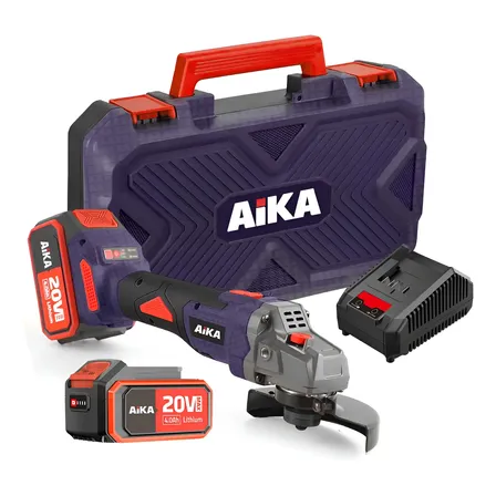 Esmerilhadeira Profissional Aika Ad-g115b 20v 4.0ah Brushless Preto