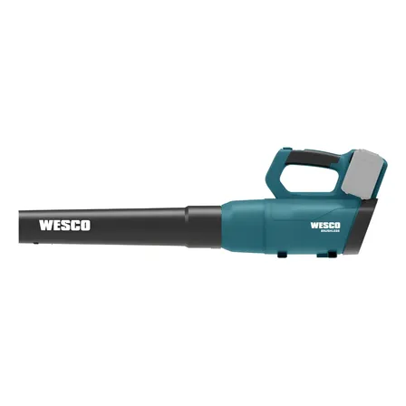 Soprador De Folhas A Bateria + Wesco Ws8518.9 Cor Azul-aço