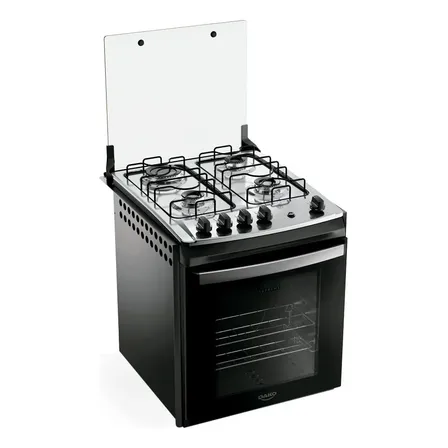 Fogão 4 Bocas Embutir Dako Supreme Mesa De Inox Preto