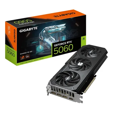 Placa De Vídeo Gigabyte Geforce Rtx 5060 Gaming Oc 8gb Gddr7