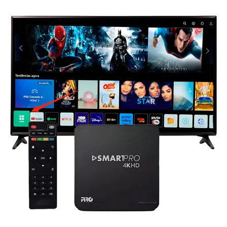 TV Box Bahrein Pro 2 Smart TV Android 13 4K, com Wi-Fi 5G e 16 GB