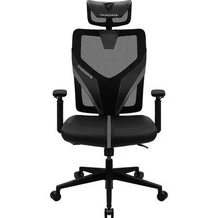 Cadeira Ergonômica Gamer ThunderX3 Yama1 Preta Com Tela Mesh Reclinável