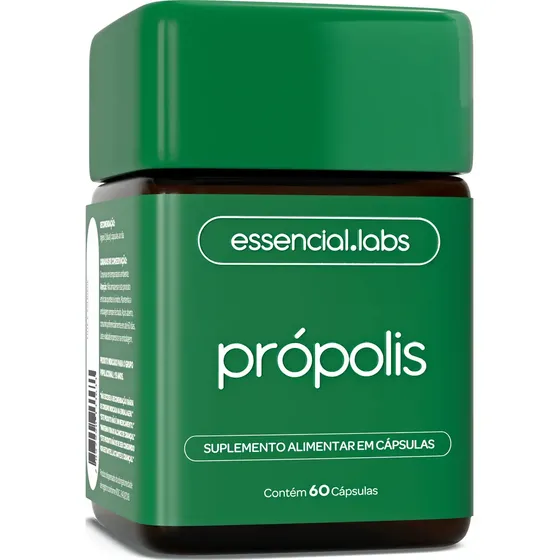 PRÓPOLIS VERDE com 1000mg por dose - Extrato com Máxima Absorção e Concentração - 60 Cápsulas