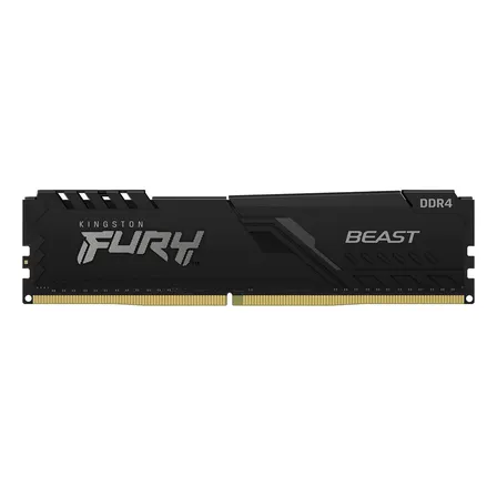 Memória Ram Para Pc Ddr4 16gb 3200mhz Cl16 (1x16gb) Kingston Fury Beast Kf432c16bb/16 Udimm Cor Preta