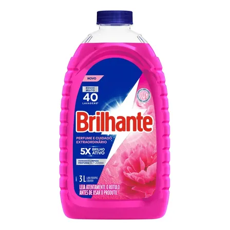 Lava Roupas Líquido Brilhante Perfume Extraordinário 3 L