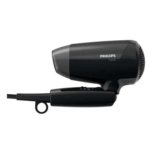 Secador Cabelo Pequeno Philips Viagem 3 Velocidades Bhc010 . Cor Preto