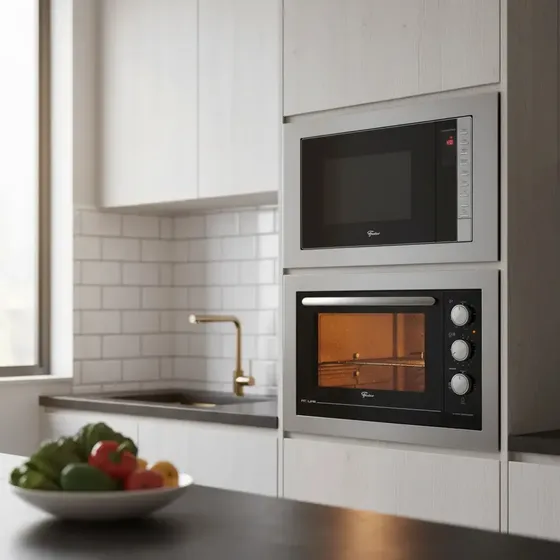 Kit Forno Elétrico E Micro-ondas De Embuti Fischer Inox
