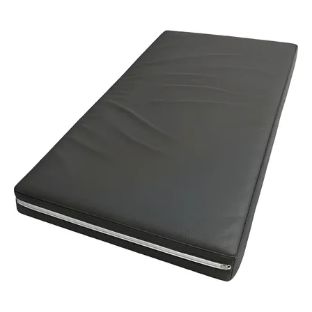 Colchonete Solteiro Dobravel Camping Impermeável 180x65x5cm Preto