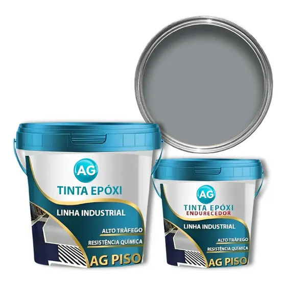 Tinta Epoxi 18kg Bicomponente Ag Cor Cinza Escuro Ral7045