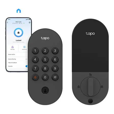Fechadura Digital De Sobrepor Inteligente interna/externa IP54 TP-link Tapo Dl100