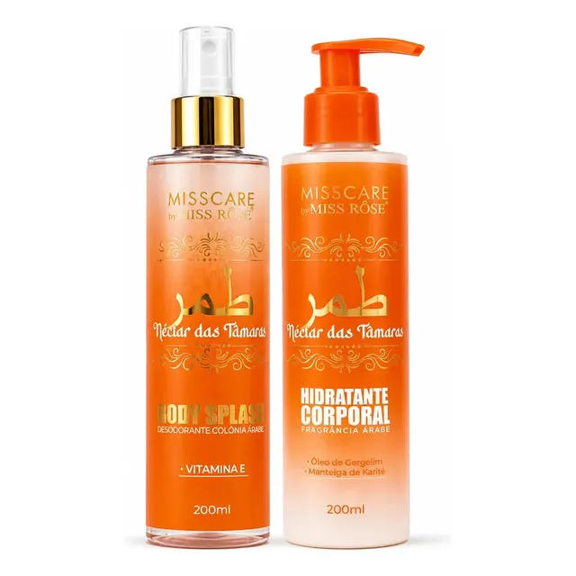 Kit Body Splash + Hidratante Néctar Das Tâmaras Miss Rôse