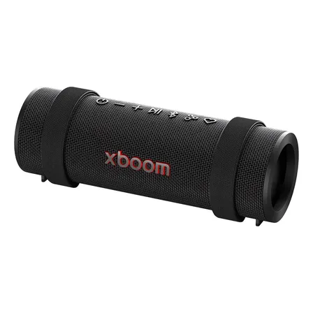 Caixa De Som LG Xboom Grab, Bateria Recarregável, Ip67, Até 20h De Reprodução, Luzes Multicolor E Resistência Militar Preto 127/220v