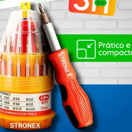 Kit Jogo De Chaves Multiuso 31 Em 1 Mini Ferramentas Maleta Pequena De Chave De Fenda Precisão Portátil Compacto Stronex