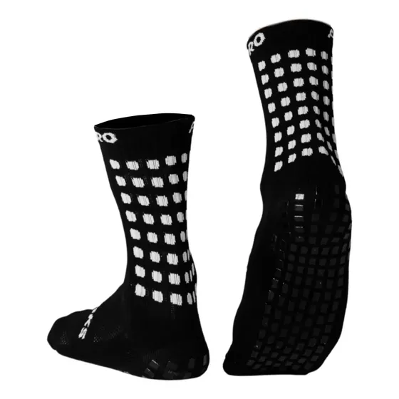 Meia Antiderrapante Futebol Prosocks Grip Draft Cano Médio Profissional Cor Preto Tamanho 38-44