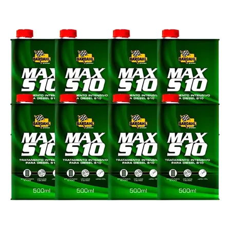 Kit C/ 8 Aditivo Para Combustível - Bardahl Max S10 - 500ml