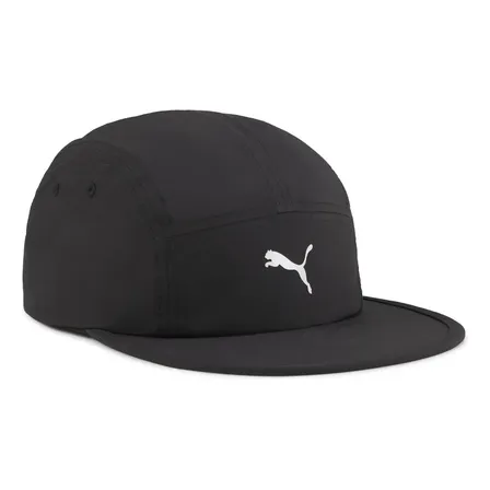 Boné De Corrida Unissex Essentials Running 5 Panel Puma Preto Un Liso