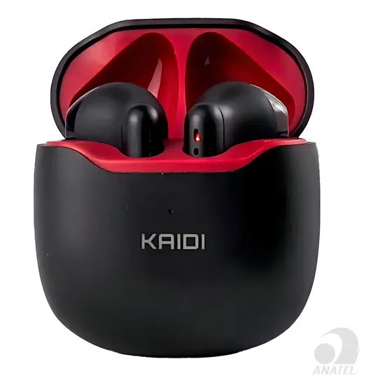 Fone De Ouvido Sem Fio Tws Bluetooth 5.1 True Wirelees Kaidi Kd 771 Cor Preto