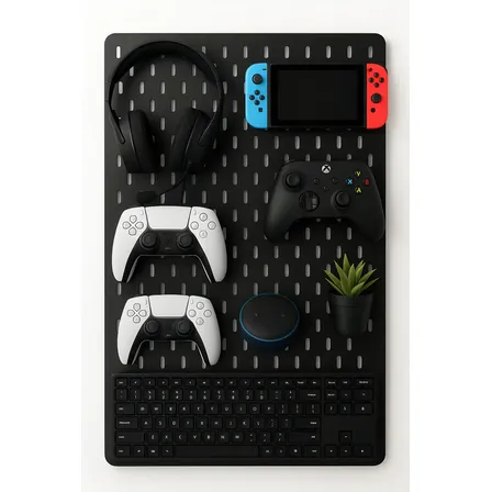 Pegboard Premium Setup Gamer Home Office Preto Top Full Roncato Store