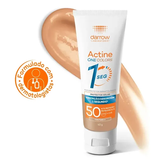 Protetor Solar Facial Darrow Actine One Tom 2 Fps50 40g