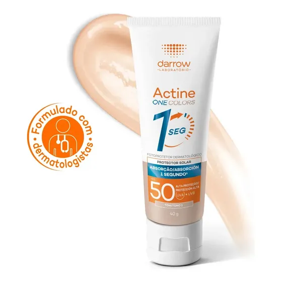 Protetor Solar Facial Darrow Actine One Tom 1 FPS50 40g