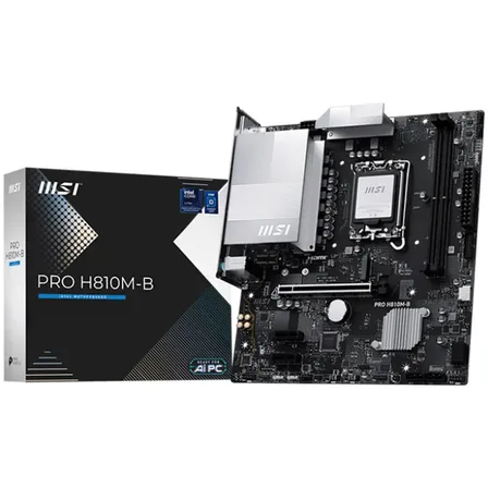 Placa-mãe Msi Pro H810m-b Ddr5 Lga1851 Preto