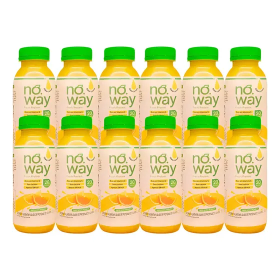 Suco De Laranja Proteico Noway Sem Açúcar 12 Unidades