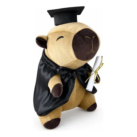 Pelúcia Capivara Formatura 20cm Presente Formando Marrom Urso Presente