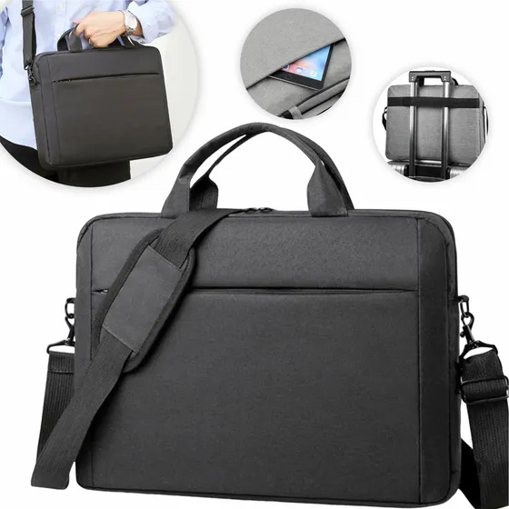 Capa Notebook 14 15 15.6 16 17 Polegadas Maleta Case Resistente Pasta Bolsa Alça Organizadora Preta Notnull Preto