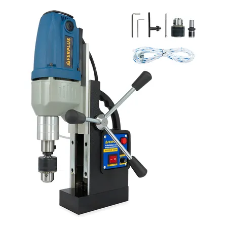 Furadeira Base Magnética 1300w Para Metal Azul 220v