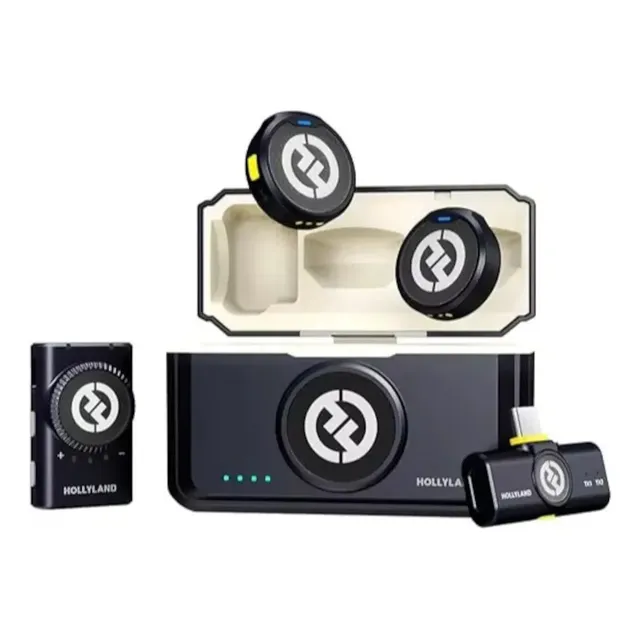 Hollyland Lark M2 Microfone Lapela Sem Fio Compatível Com Android Mini Combo
