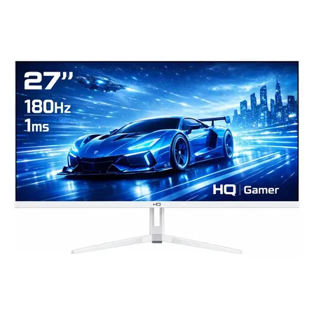 Monitor Gamer Branco 27 Curvo 1ms 180hz Hq Premium Hqw27c