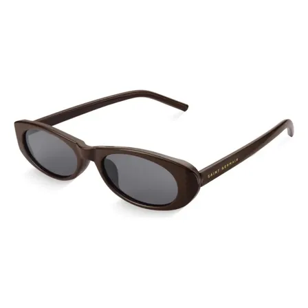 Óculos De Sol Saint Germain Feminino Amalfi Oval Marrom Uv400